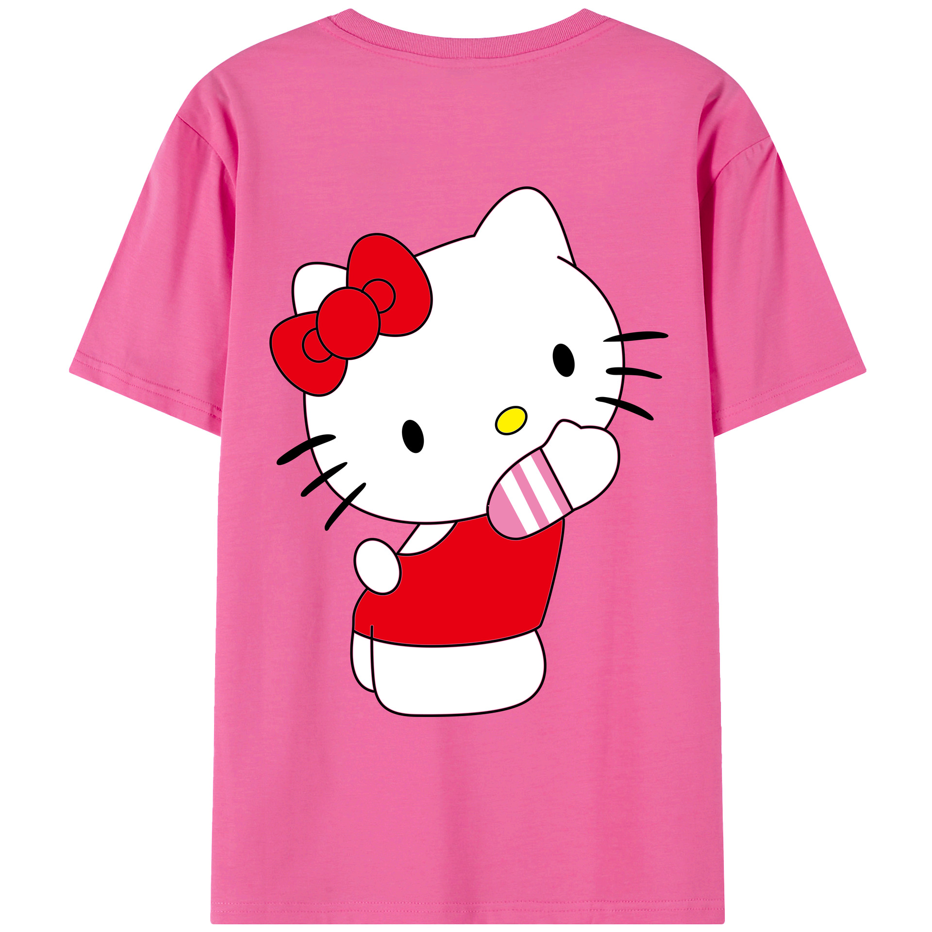 （画像用） Hello Kitty ハローキティ レディース半袖Tシャツ(バックプリント)